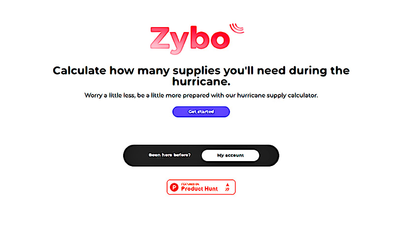 Zybo la herramienta para saber cuanta comida necesitas al dia durante un huracan