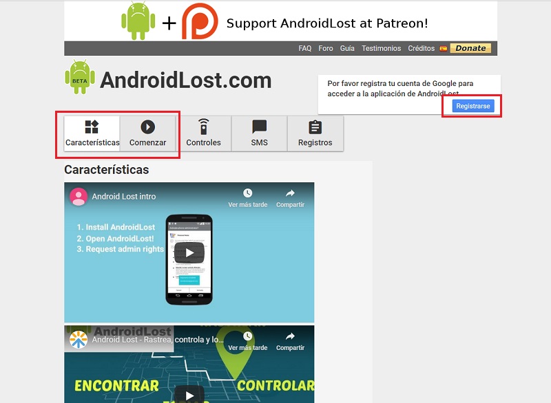 androidlost application to find your cell phone