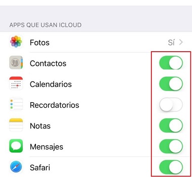 apps you could turn off in iCloud