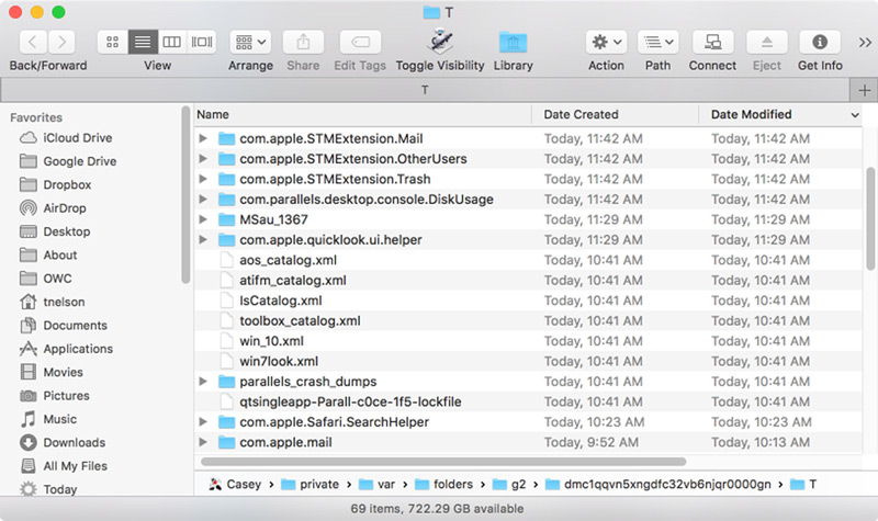Qué son los archivos temporales y para qué sirven MacOS