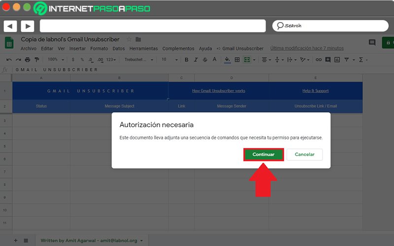 authorization to google script