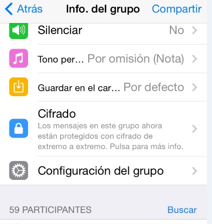 blloquear contacto en un grupo de whatsapp iphone