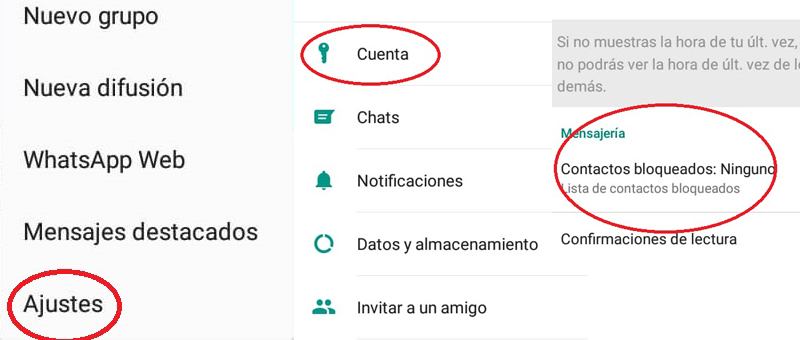 bloquear contacto whatsapp Android
