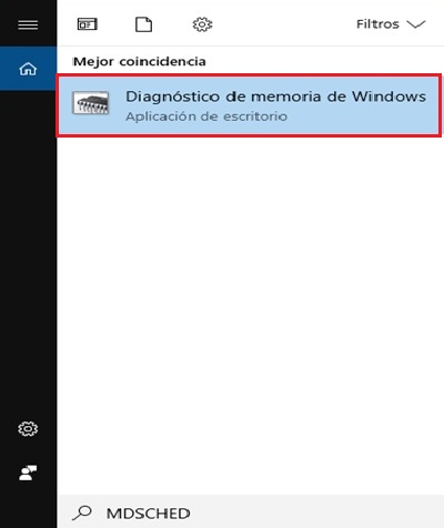comando mdsched Windows