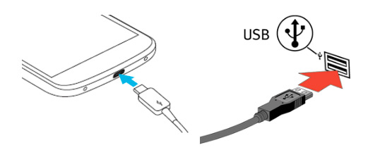 conecta tu smartphone al ordenador a través del cable USB