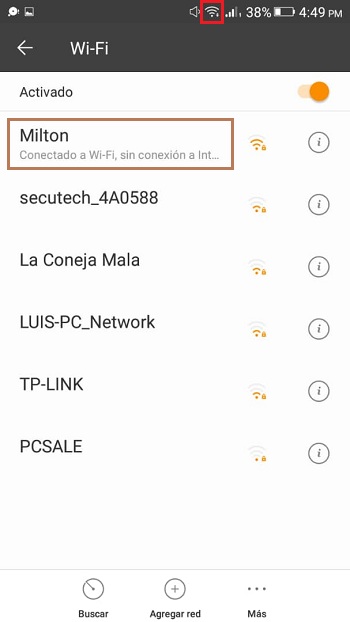 conectarse a wifi Android