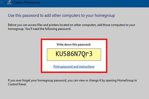 home group password