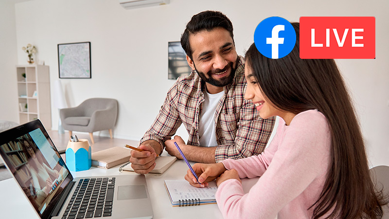 Learn step by step how to create a live class on Facebook Live to teach the students of your online course