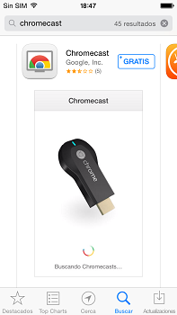 descargar chromecast en iOS