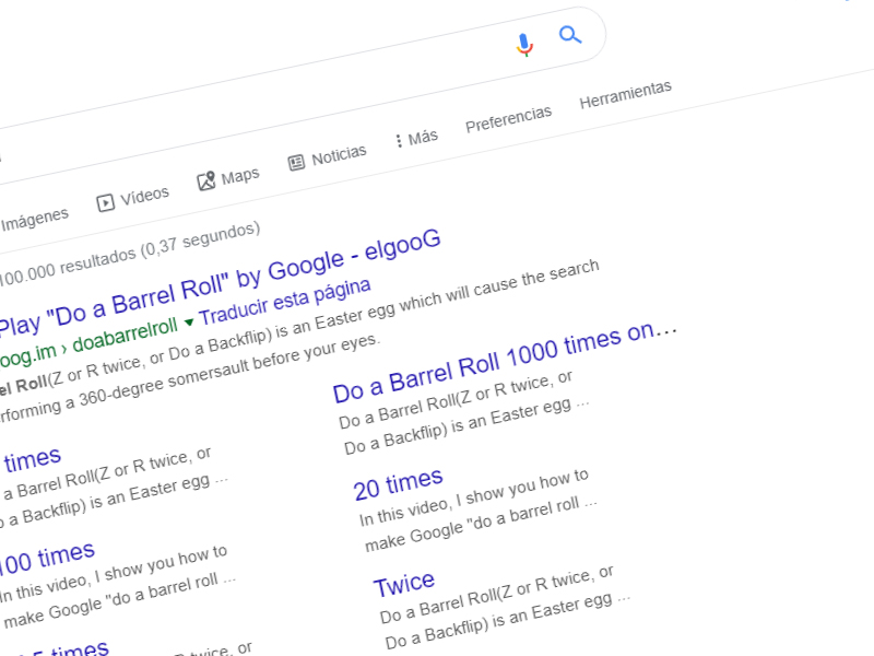 Doa Barrel Roll 100 Times Do A Barrel Roll Google Trick