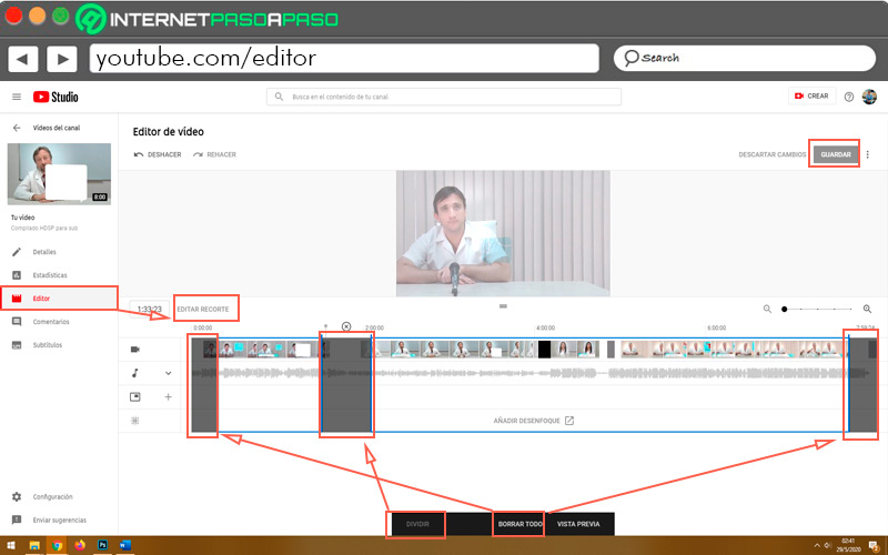 Aprende paso a paso cómo editar tus vídeos con el editor de YouTube - Editar vídeos