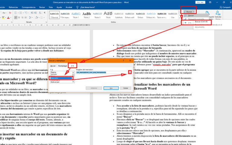 Poner Marcadores En Word 】guía Paso A Paso 2024 5445