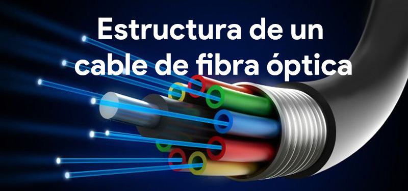 estructura de un cable de fibra optica