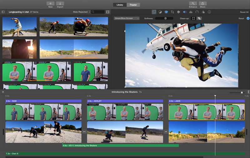 iMovie audiovisual editing for Mac
