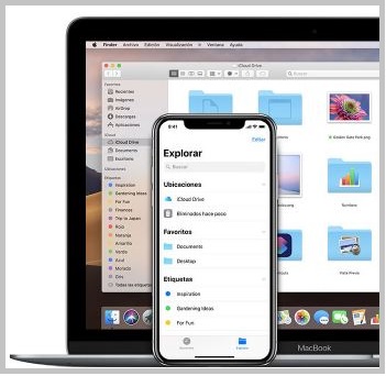 iPhone conectado a Mac
