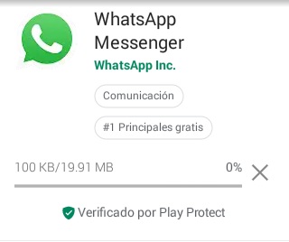 instalando whatsapp