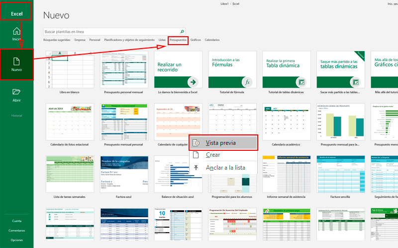 Pasos para crear una hoja de control de gastos e ingresos en Microsoft Excel con una plantilla