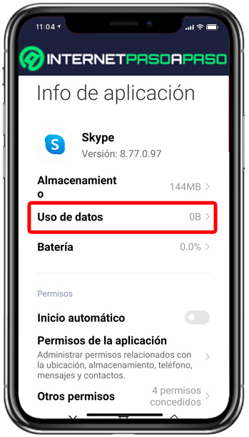 uso de datos skype
