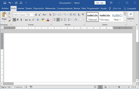 word para windows 2019