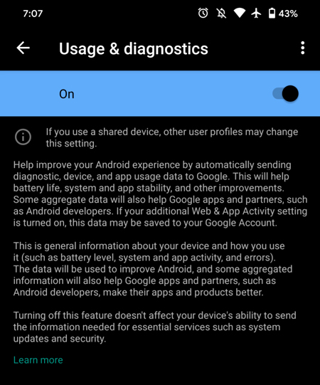 ¿Cómo desactivar el análisis de app de terceros de Android Lockbox