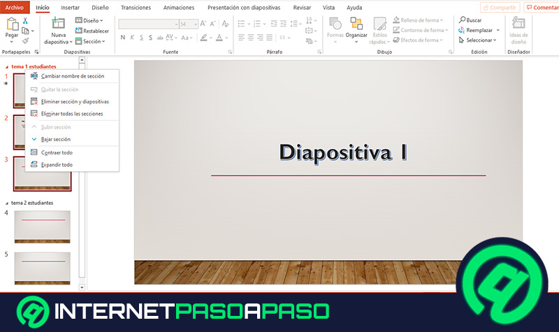 ¿Cómo añadir una sección en una diapositiva de PowerPoint para hacer una presentación más dinámica?