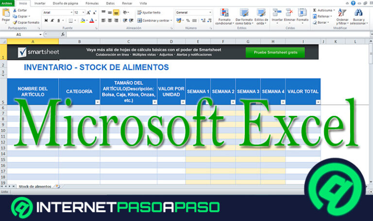 ¿Cómo hacer un inventario para llevar un control de artículos en Microsoft Excel? Guía paso a paso