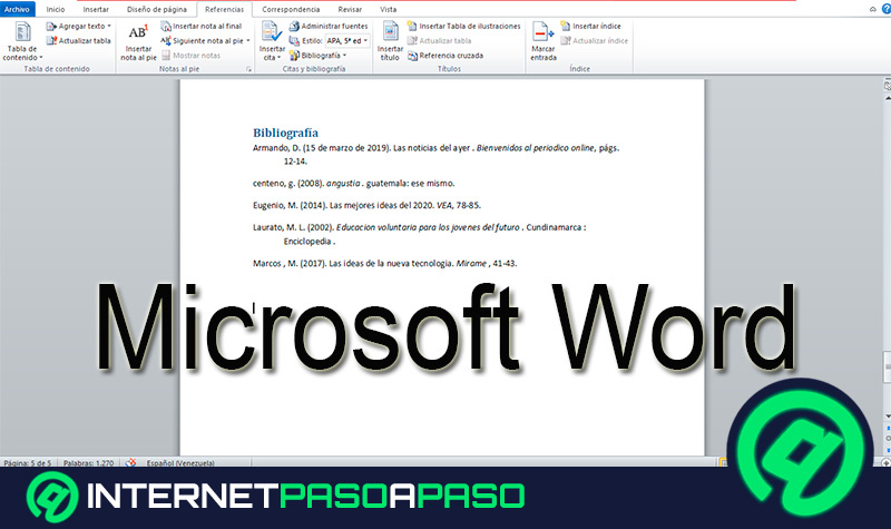 ¿Cómo hacer una bibliografía en Microsoft Word como un experto? Guía paso a paso
