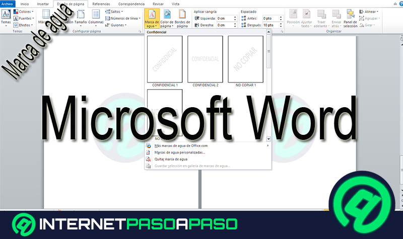 ¿Cómo poner una marca de agua en Microsoft Word? Guía paso a paso