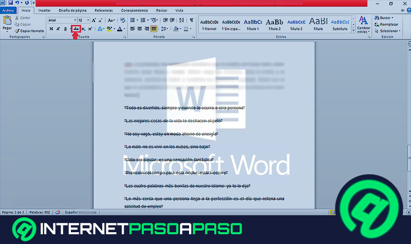 ¿Cómo tachar palabras en Microsoft Word fácil y rápido? Guía paso a paso