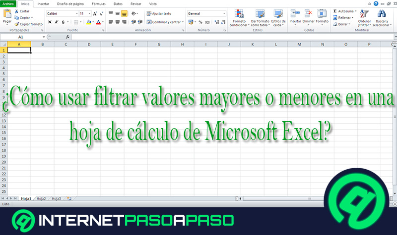 ¿Cómo usar filtrar valores mayores o menores en una hoja de cálculo de Microsoft Excel?
